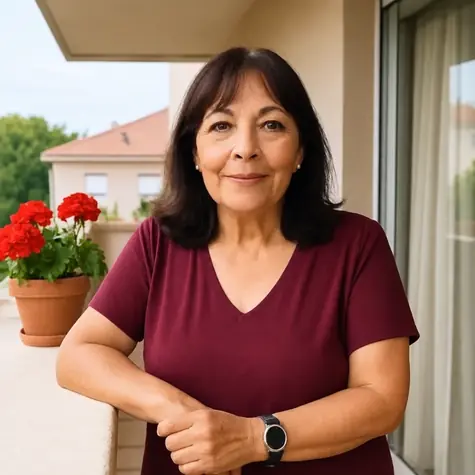 Lucía Vidal atendiendo su tarot telefónico